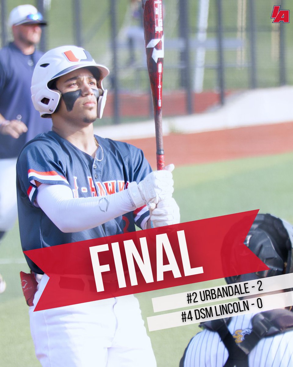 The <a href="/JHawk_Baseball/">Urbandale Baseball</a> team battled in a low scoring contest for the win over DSM Lincoln! 
#iahsbb