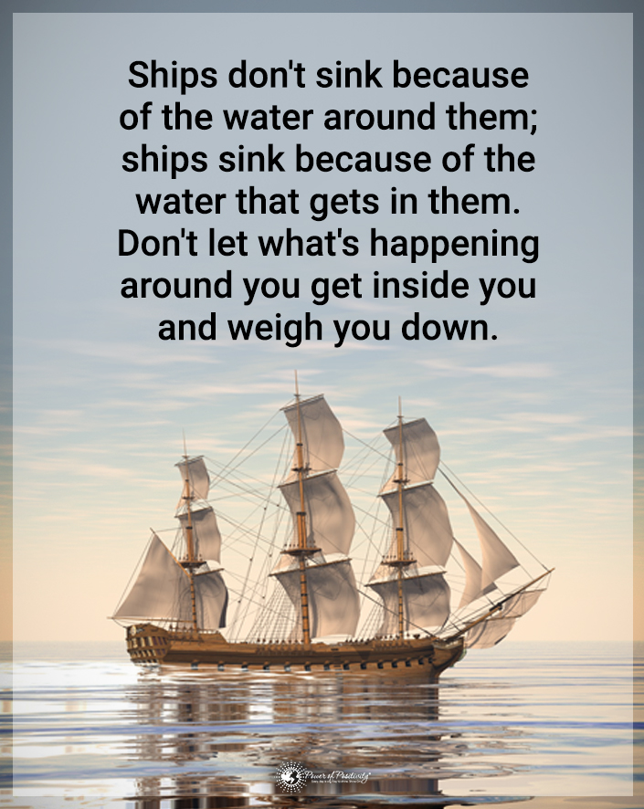 TrainingMindful's tweet photo. “Ships don’t sink because…” https://t.co/3JO1rxxBWZ