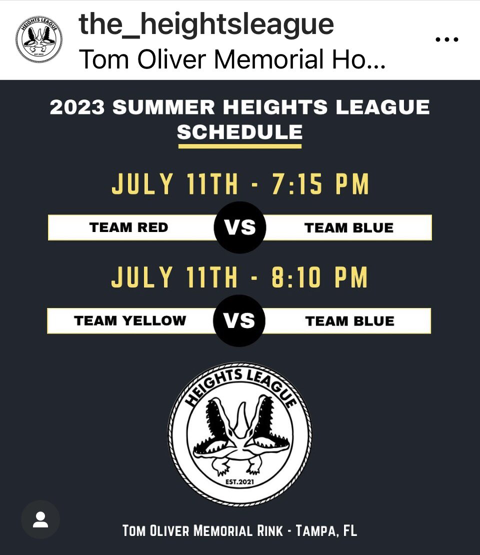 Tampa Lax Report on Twitter "2023 Summer Heights Box Lacrosse Schedule