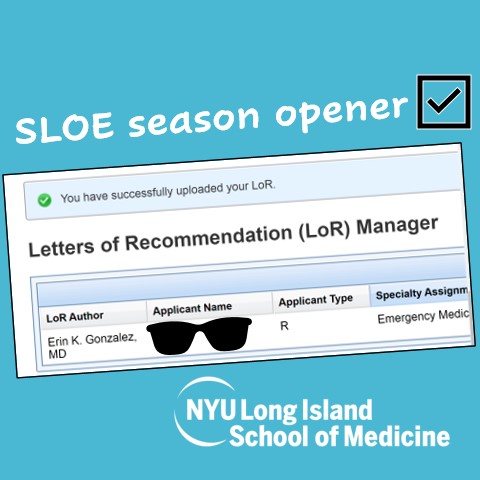 NYUHospLI_EM's tweet photo. What do we have here? That's right! Dr. Gonzalez uploaded her first #SLOE of the year!

One of the many PERKS of rotating with us!

#MedStudentTwitter we cannot wait to meet you on the interview trail!

#GetThatSLOE 
#EMBound #Match2024 
@nyulisom https://t.co/1FXHoosnMp