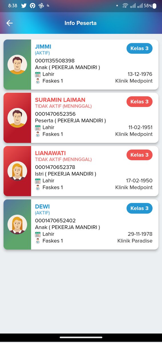 jicheung's tweet photo. @BPJSKesehatanRI kenapa saya masih dikenakan iuran untuk anggota keluarga yang sudah saya laporkan meninggal? https://t.co/bCCdGMW3Pc