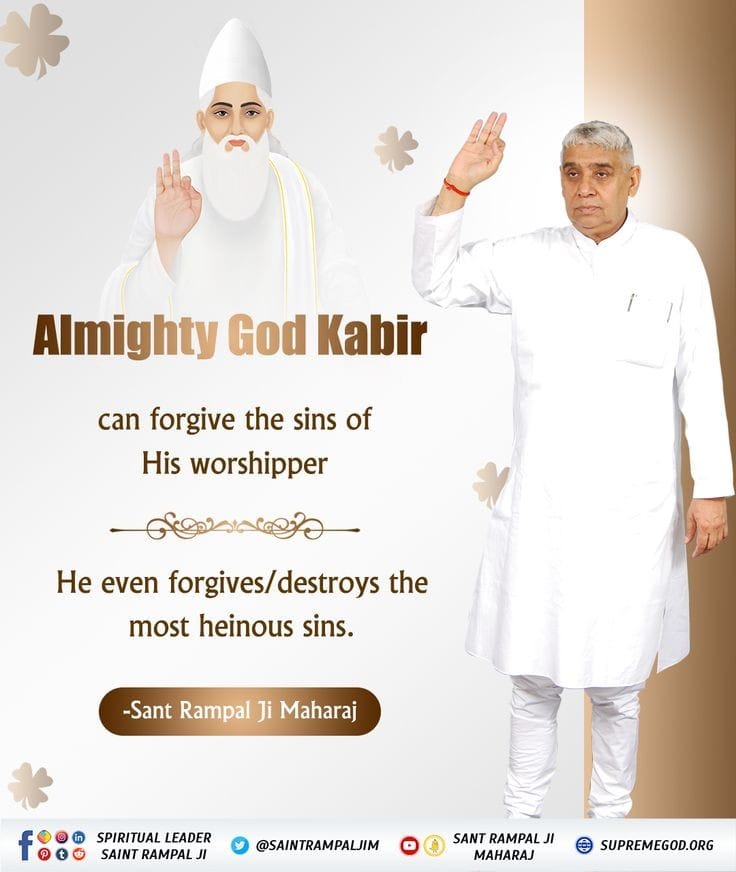 Today's #TuesdayThoughts Almighty God Kabir can forgive the sins of his worshipper. He even forgives destroys the most heinous sins. #GodMorningTuesday