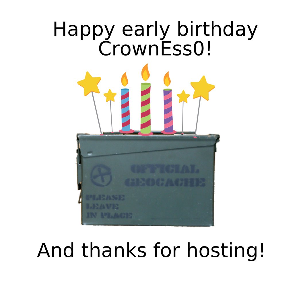 ibgeocaching's tweet photo. Thanks a lot for hosting tonight @cacheflokeepers! Enjoy your birthday tomorrow! #USGeocachingHour https://t.co/Bf0dopu7V1