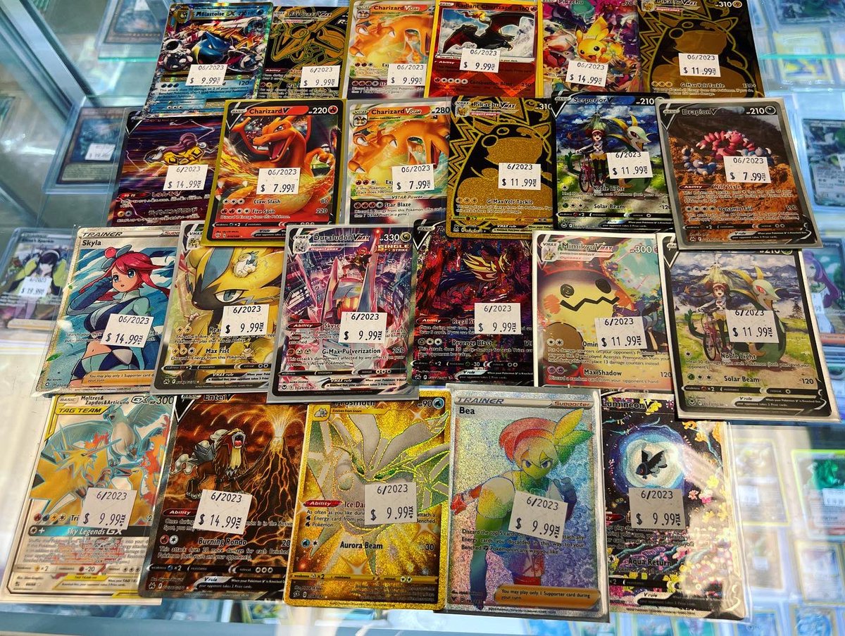 RetroReplaymd's tweet photo. The Pokémon cards keep coming! They are also going quick! Even more Pokémon cards in stock! #pokemon #pokemoncards #pokemoncommunity #pokemontcg #pokemoncollector #gottacatchemall #legendarycollection #wotc #wizardsofthecoast #expokemon #videogames #gamestore #retroreplaybelair https://t.co/OTl0xMD9RT