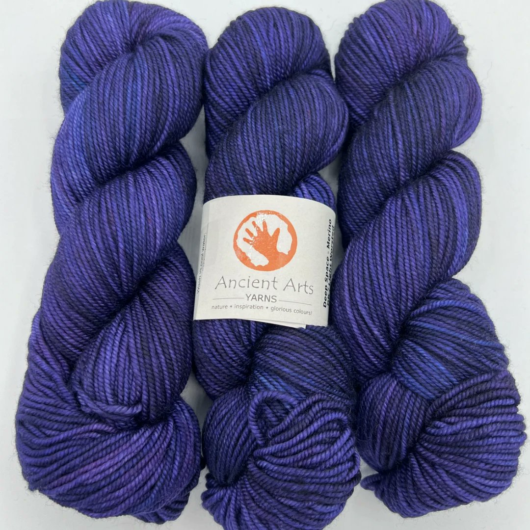 DarnYarnCA's tweet photo. The subtle, shifting purple hues of Deep Space by are intense and mesmerizing. We have just a few skeins left of this truly spectacular colourway from Ancient Arts Yarns, and we'd love to send them off to a new home.

Find it here: https://t.co/A5CldsRXZI https://t.co/KypAQtUEaO