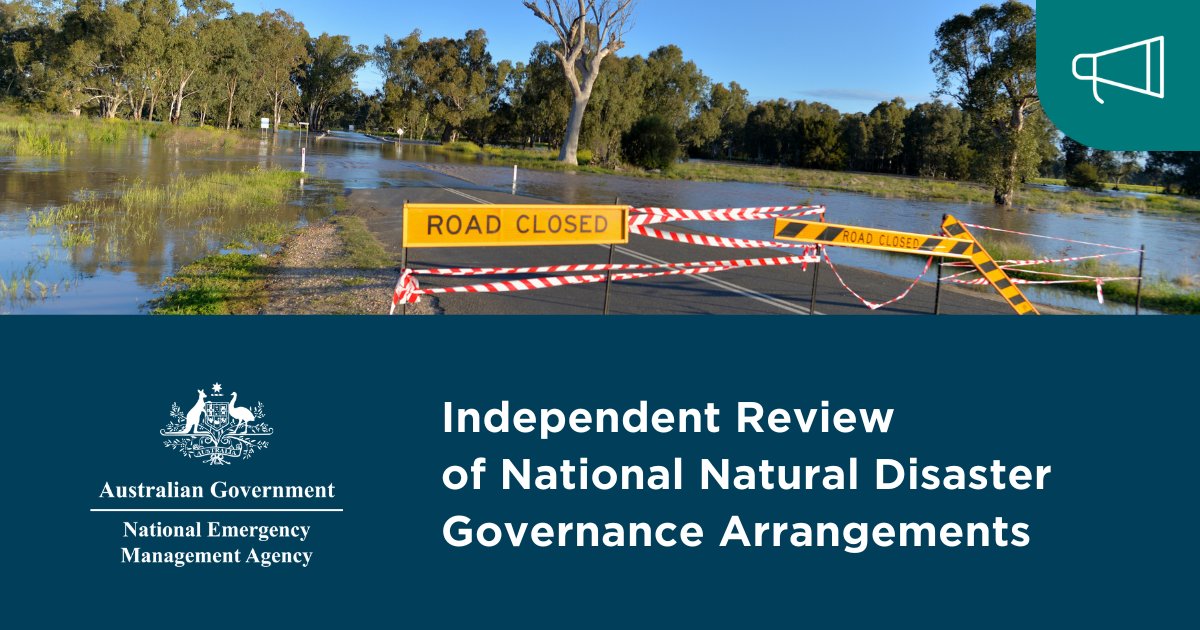 An Independent Review of National Natural Disaster Governance Arrangements has been commissioned by Australia’s emergency management ministers. 

More: nema.gov.au/about-us/media…

<a href="/ASPI_org/">ASPI</a>