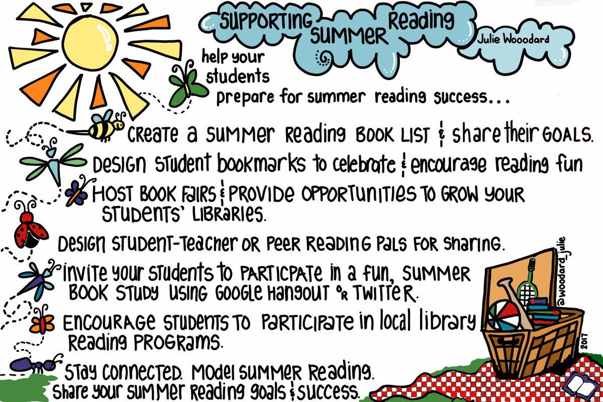 woodard_julie's tweet photo. Happy July … from the archives… 
#reading 
#summer 
#growth
#pawsart https://t.co/ndlcaIdC7K