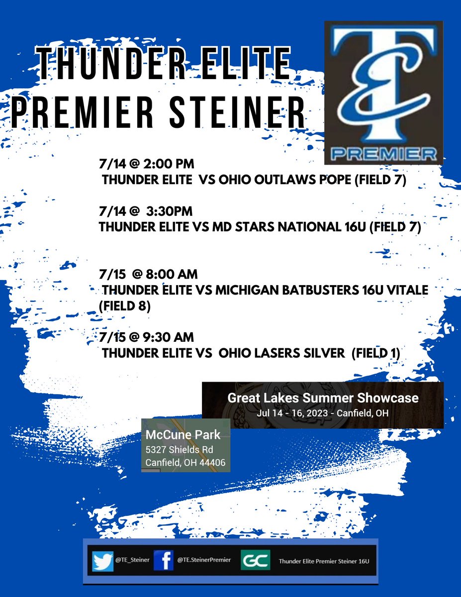 We are playing at the D1 Great Lakes Showcase this weekend in Canfield, Ohio. There are only a few more opportunities this summer to watch us play. #TEPremier