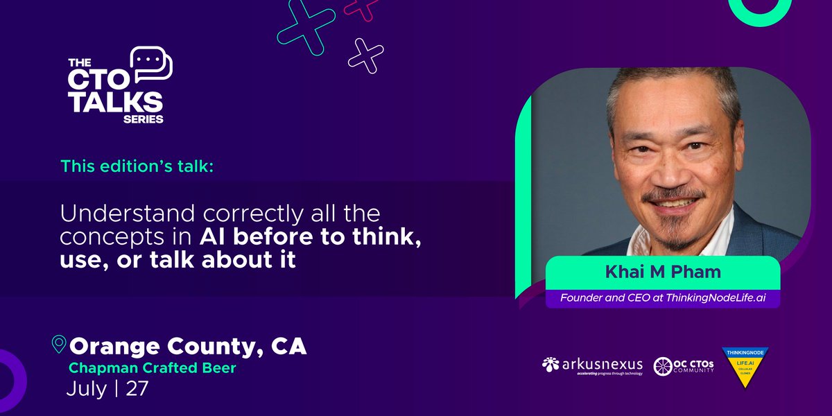 Join us for an incredible talk with the brilliant Dr. Khai M Pham, where he'll unveil the secrets of Artificial Intelligence (AI)! 🚀 Don't miss out on this event filled with knowledge! Save your spot now: bit.ly/3O1FQVE