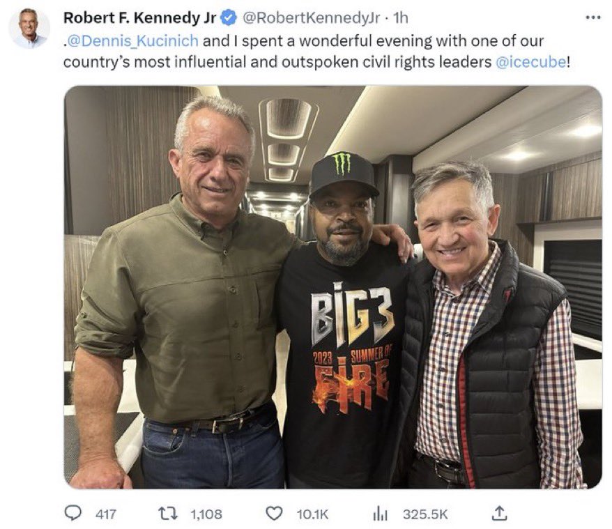 is RFK Jr. smoking crack? Ice Cube is what now?