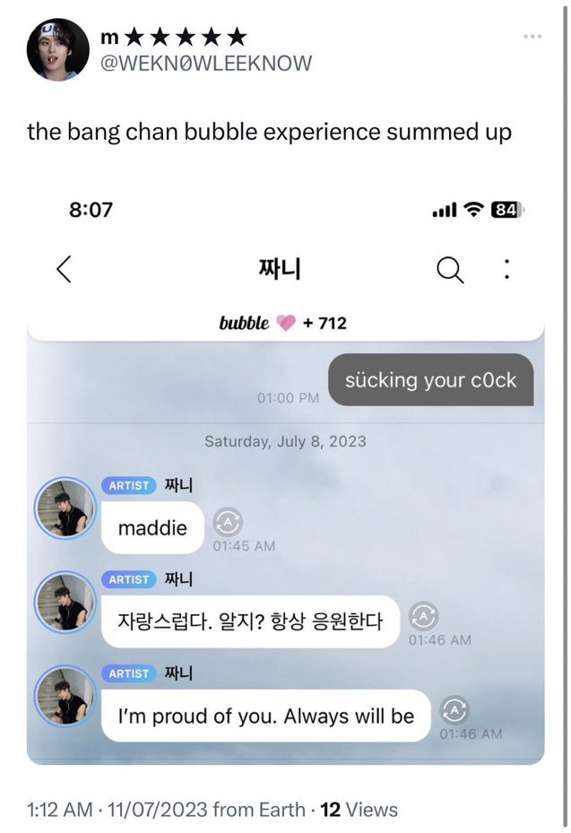 hwngbean's tweet photo. there’s a difference between thirst tweets and actually sending that message directly to him. it’s unsolicited and it’s sexuaI harassment. 😐 https://t.co/HmXdLAqUuK