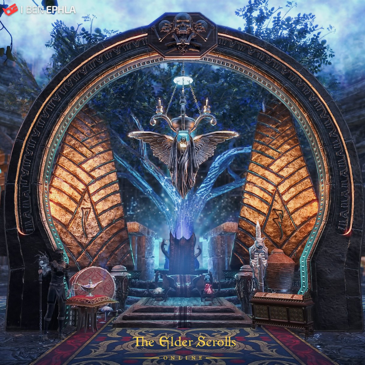 ephla442's tweet photo. Player home, Ashlander Throne Room #ElderScrollsOnline #ElderScrolls https://t.co/7s5glmSEOY
