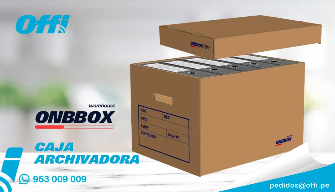 Caja archivadora de cartón 5A ONBBOX