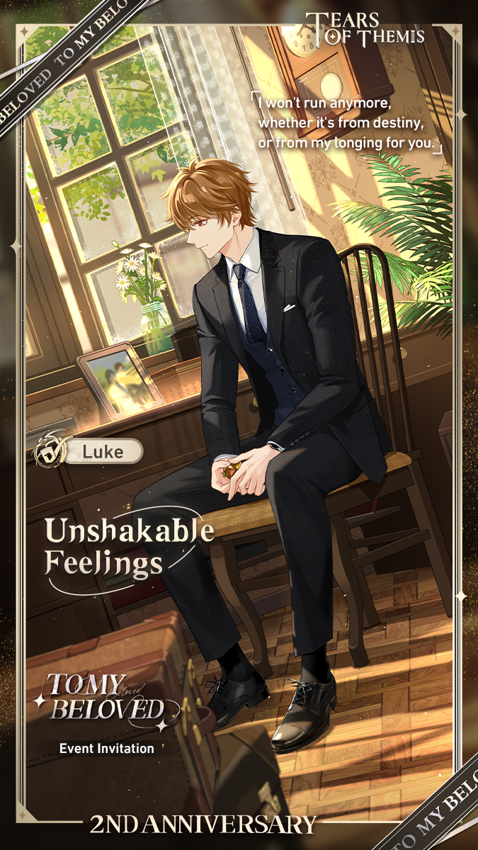 TearsofThemisEN's tweet image. All-New Dynamic Invitations

Purchase Committed Invitation Packs and use them to exchange for these Invitations: Luke "Unshakable Feelings," Artem "Grow Old Together," Vyn "You Are the Moonlight," and Marius "The Expected Love."

Details: tot.hoyoverse.com/en-us/informat…

#TearsOfThemis