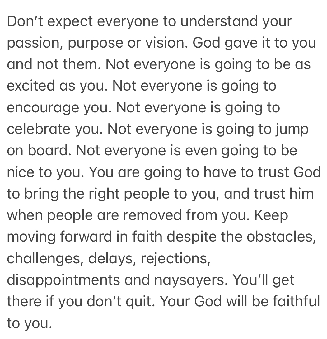 God will be faithful.