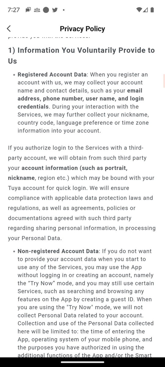 dclaar's tweet photo. @haxrob Oops, re-read it. It doesn't say "you must provide location to even use the device", just that they may collect it when you register. So I withdraw my comment https://t.co/Uq2cEHoF53