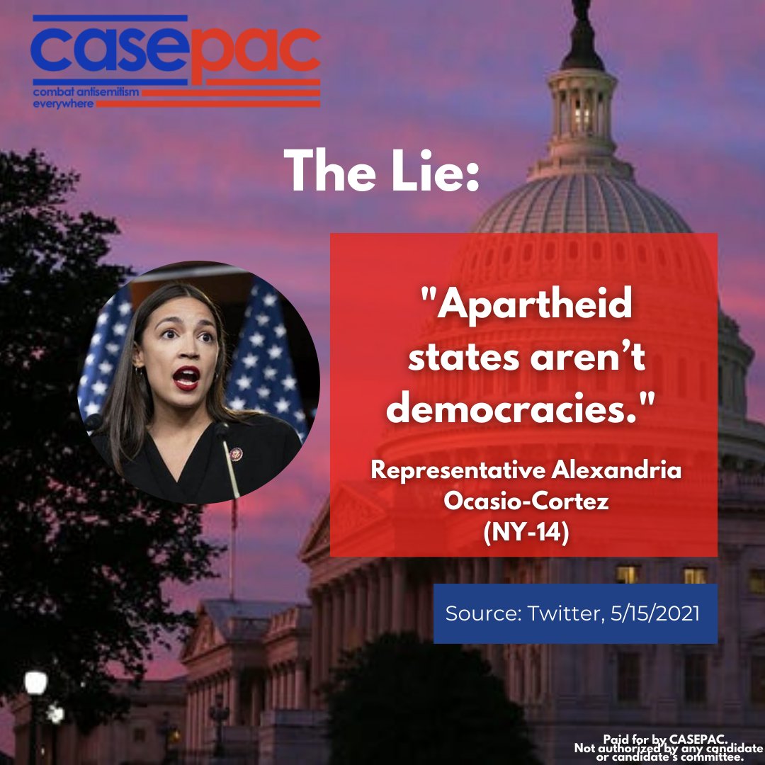 CasePacUSA's tweet photo. Up next in the CASEPAC #LiesvsTruth campaign is foreign policy expert @AOC.
Hey AOC, we know you're not an expert on geopolitics so please stay in your lane and stop spreading lies about the world's only Jewish majority country.
#Antisemitism #Israel https://t.co/UzCt6ggqMi