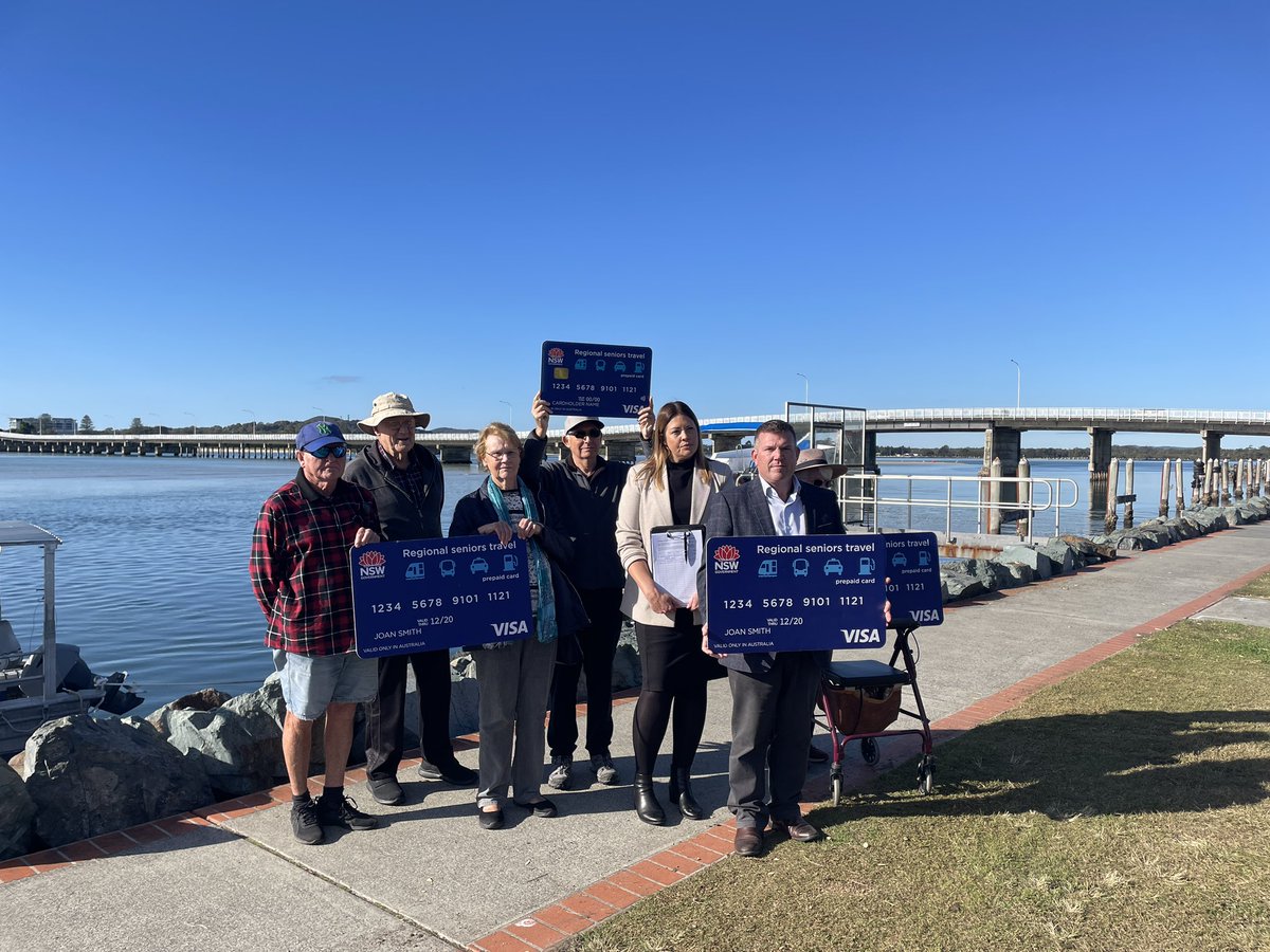 Nationals leader Dugald Saunders is in town today with Member for Myall Lakes Tanya Thompson - fighting to bring back the Regional Senior Travel card which was off last Friday by the Labor Government. <a href="/7newscoast/">7NEWS Coast</a> 

<a href="/NSWNationals/">NSW Nationals</a> 
<a href="/DugaldSaunders/">Dugald Saunders MP</a>