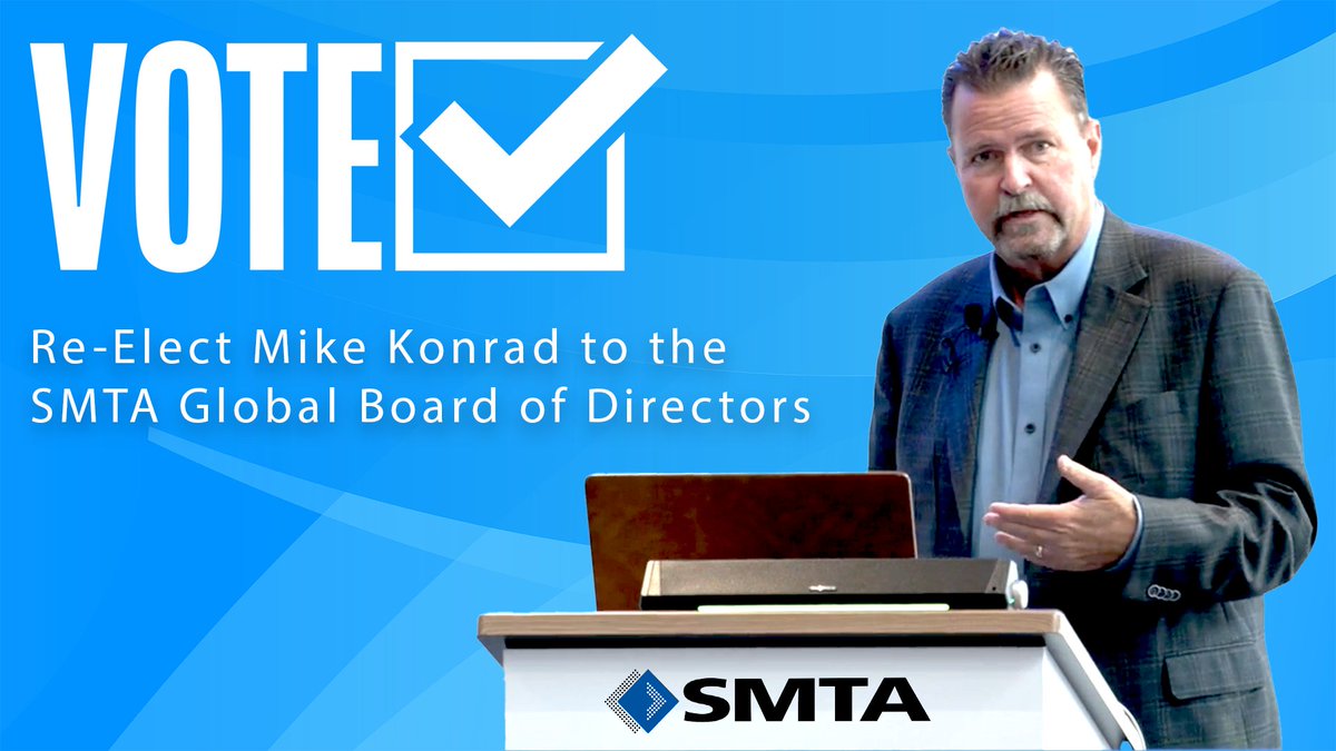 AqueousTech's tweet photo. I entered the electronics industry in 1985. I have been a proud member of  @SMTAorg Surface Mount Technology Association (SMTA) since 1996. Three years ago, the members of SMTA voted me into the position of Board member of the SMTA Global Board of Directors. I am both privileged and honored to have served on the SMTA Global Board of Directors for the past three years. I began my service on the Board of Directors as the Chair of the Training Committee and a member of the Strategic Development Committee. One year ago, I was appointed as the Vice President of Communications for SMTA. I also serve as an officer for the Los Angeles/ Orange County SMTA chapter where I am Vice President of Technical Programs. Most recently, I was appointed to the position of Conference Chair for the Pan Pacific Strategic Electronics Symposium.

As my first term comes to an end, I have the distinct honor to serve one remaining term as a member of the SMTA Global Board of Directors and I’m asking for your support.

SMTA provides its members with a unique ability to connect the electronics industry with valuable education, training, certifications, networking opportunities, and so much more. I am privileged to work with fellow Board members as well as SMTA staff and management, all of which are highly talented and dedicated.

I, along with our entire Global Board of Directors, committee members, and staff have worked diligently to build our membership, grow the SMTA knowledge base, training courses, online webinars, conferences, and networking opportunities to provide even more value to our members. There are so many exciting new projects in the works, and I would love the opportunity to continue my efforts to work in collaboration with our amazing team to provide the highest possible value to our members.

I seek your support. If you’re a member of SMTA, you have received an email with voting instructions. Please consider voting for me, allowing me to serve my final term as a member of the SMTA Global Board of Directors. All the candidates for the Global Board of Directors are talented and well qualified and I am honored to be among them.

Thank you!