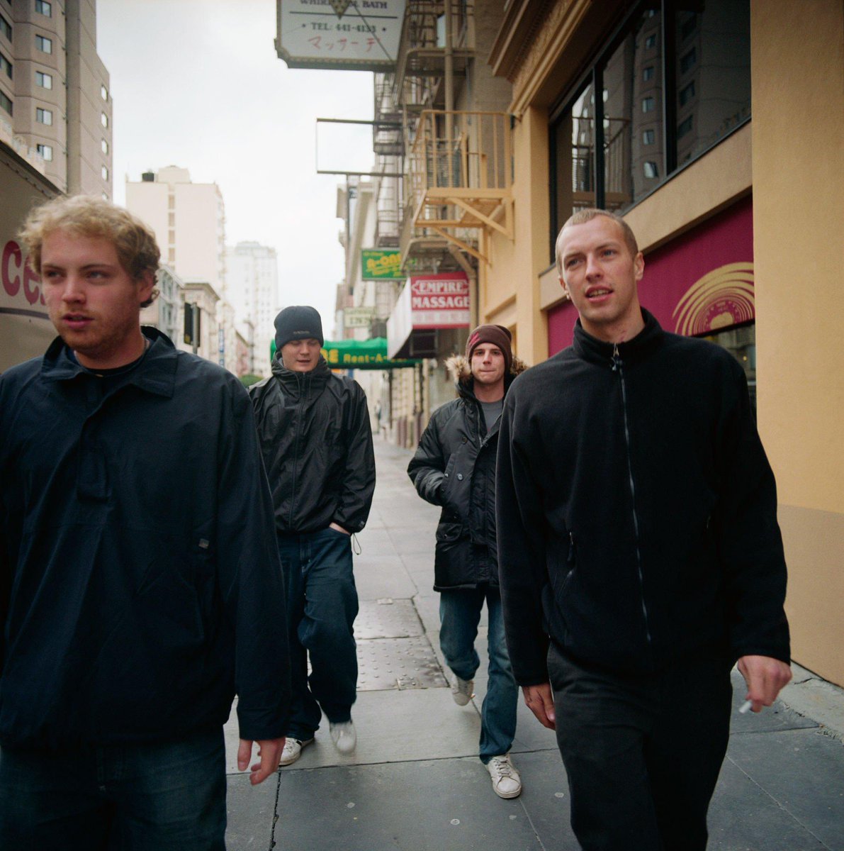 coldplayfiles's tweet image. Coldplay by Bryce Duffy (2001)