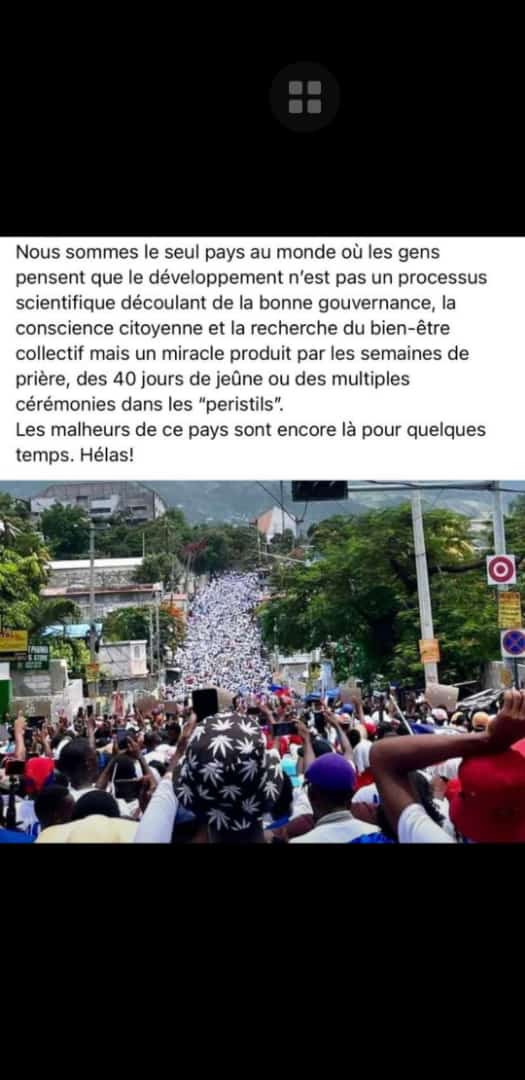jdornaivil's tweet photo. Si Legliz te asepte, rasanble tout fòs yo tankou yè dimanch la pou yo te voye yonsèl kandida pou te reprezante yo nan eleksyon 2014-2015 yo Jovenel Moise patap mouri jounen jodi ya! Men Bondye te fè tout menm pwomès la: se yo ki pou prezidan pou Haiti delivre. BANN DEMAGÒG! https://t.co/MGRDcAIzRh