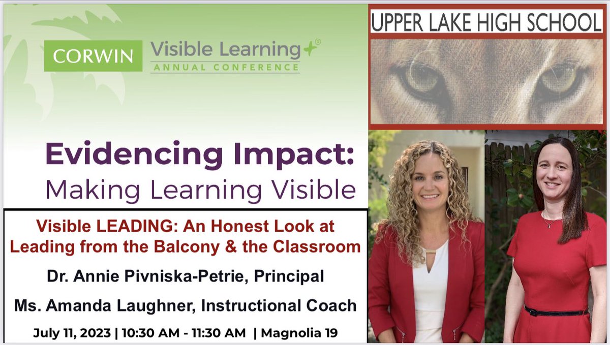 We are ready to share our <a href="/ULHScougars/">ULHSCougars</a> journey at #AVL2023 

<a href="/VisibleLearning/">Visible Learning</a> <a href="/CorwinPress/">Corwin</a>