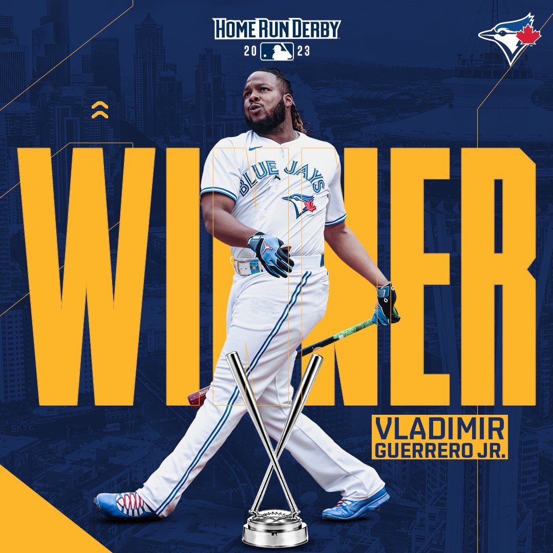 BodogCA's tweet image. 🚨🏆 VLADDY IS THE 2023 HR DERBY CHAMPION!

#HRDerby