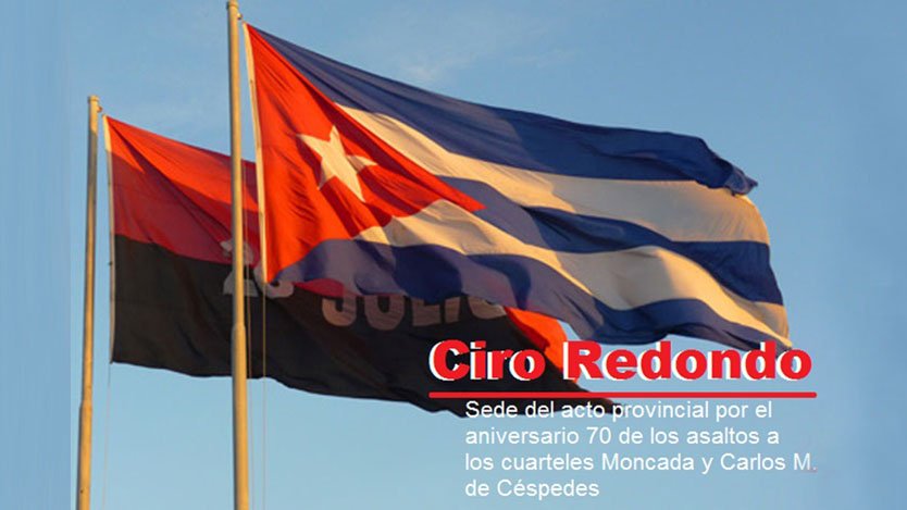 NelsonGMCUBA's tweet photo. Muchas Felicidades al pueblo de Ciro Redondo y en especial a los trabajadores de Etecsa por la sede provincial del 26-7.
#LatirXUn26DeVictorias
#70Moncadas
#Avile https://t.co/rdZuE8WztB