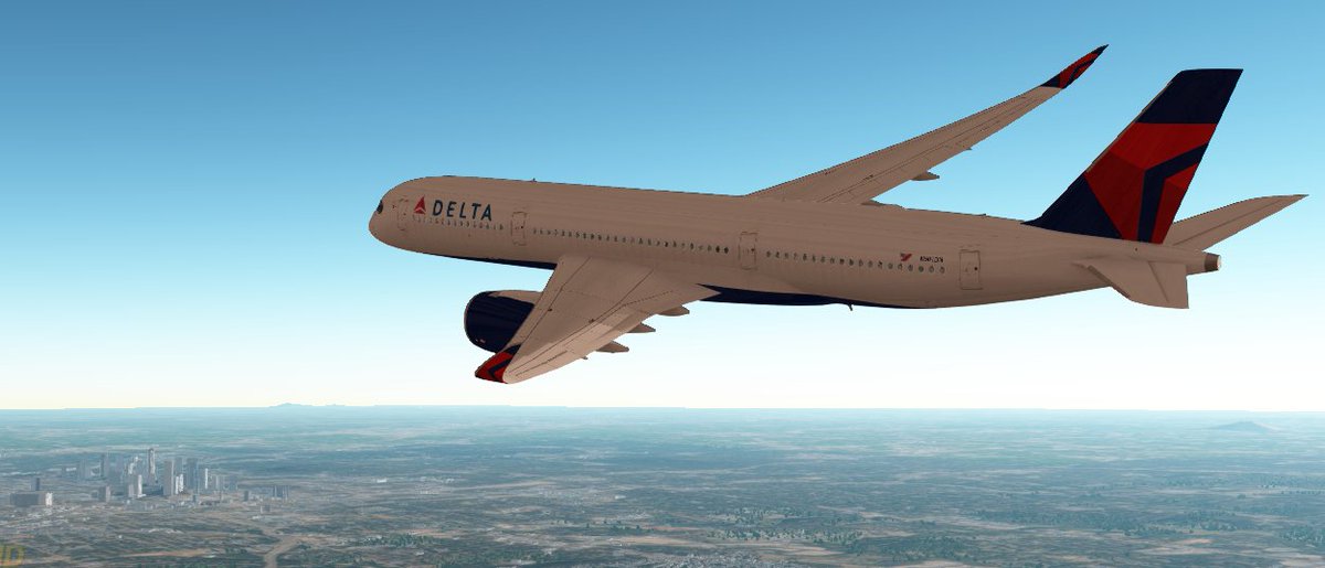 GeoFS_Events's tweet image. The new Airbus A350 in @GeoFlightSim  is amazing! On July 21 at 2030z, we&apos;re flying the Delta A350 from Atlanta to Johannesburg. Can&apos;t wait!