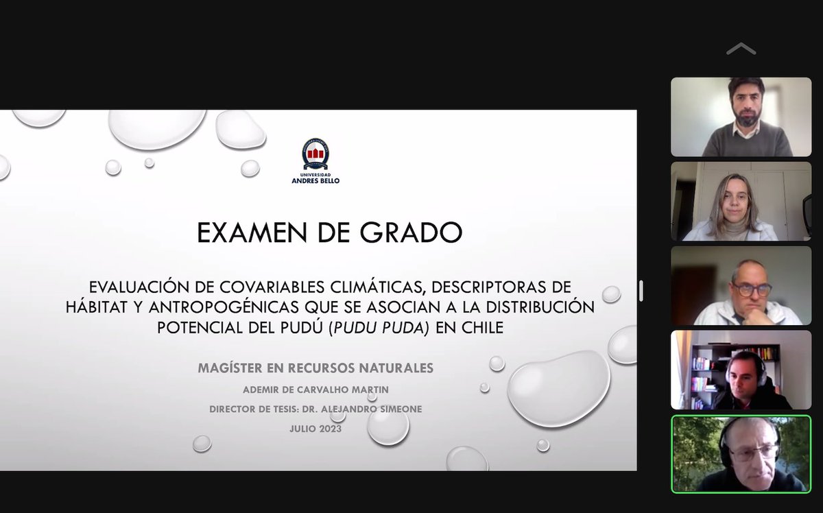 MrnUnab's tweet photo. Felicitaciones Ademir de Carvalho Egresado 11 del programa de Magister en Recursos Naturales @MrnUnab @PostgradoUnab @ciencia_unab https://t.co/QxC0yGifN5
