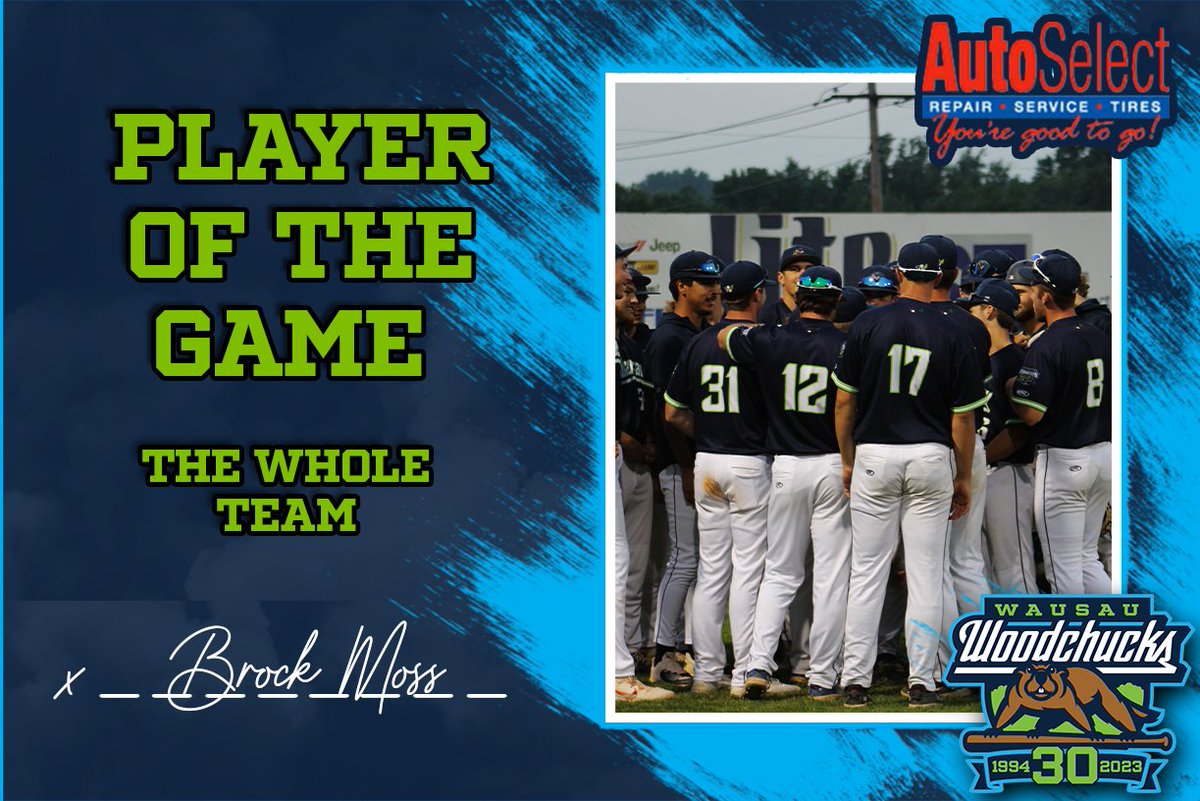 ChucksBaseball's tweet photo. Tonight's @Auto_Select  Player of the game is the entire Woodchucks roster.

Jesse Donohoe (@JesseDonohoe22): 3/4, two HR, 2B, four RBIs, walk
Dalton Pearson (@Daltonpearson51) : 2/3, 3B, 2B, two walks, four runs
Mark Shallenberger (@MarkShall32): 3/4, two 2B, HR, five RBIs, two runs, walk
Brent Widder (@brentwidder): 3/4, two 2B, RBI, three runs, walk
Nate Nabholz (@natenabs_43): 4.2 IP, 3 Ks, the win

and much much more