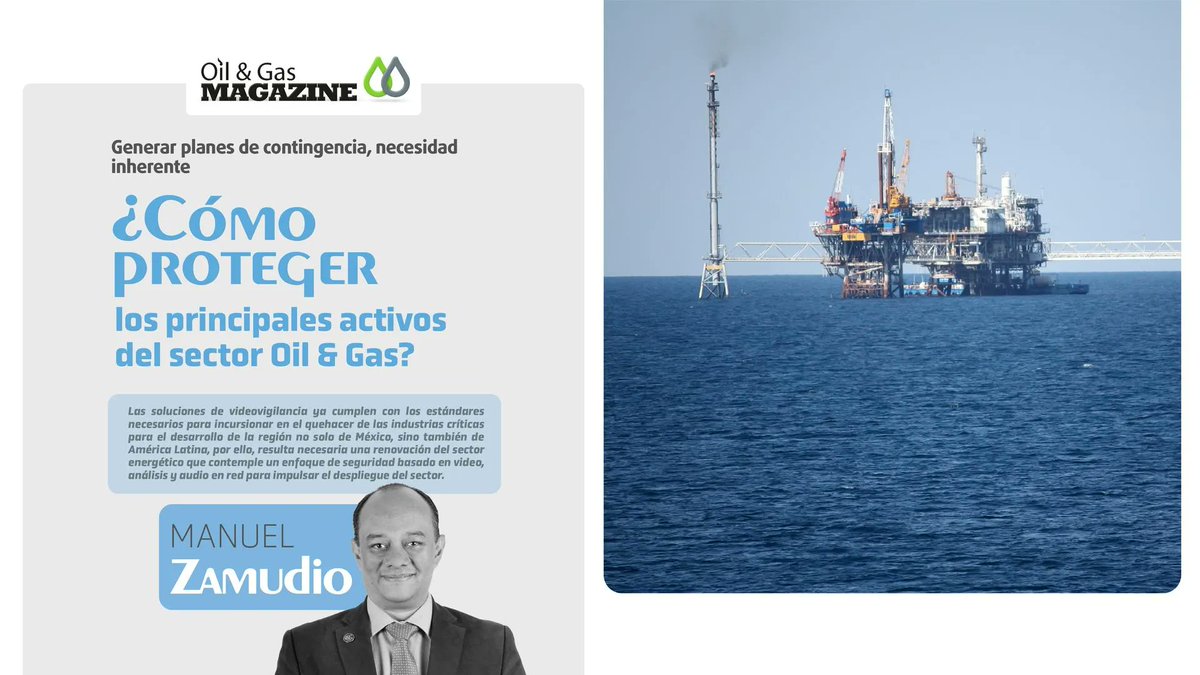 IEnergyMagazine's tweet photo. #OPINIÓN | ¿Cómo Proteger los principales activos del sector Oil & Gas
Por: Manuel Zamudio
#OGMagazine123 | #10años
👉 https://t.co/FyBMon1zfF https://t.co/D3v1pWMhVM