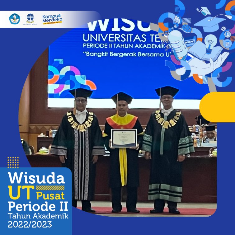 Wisudawan terbaik pada Wisuda Periode II Tahun Akademik 2022/2023 Wilayah I pada Selasa, 11 Juli 2023 di UTCC, UT Pusat - Pondok Cabe yang dipilih berdasarkan IPK terbaik dan ketepatan waktu studi.

ut.ac.id
#UniversitasTerbuka #WisudaUT #BanggaJadiAlumniUT