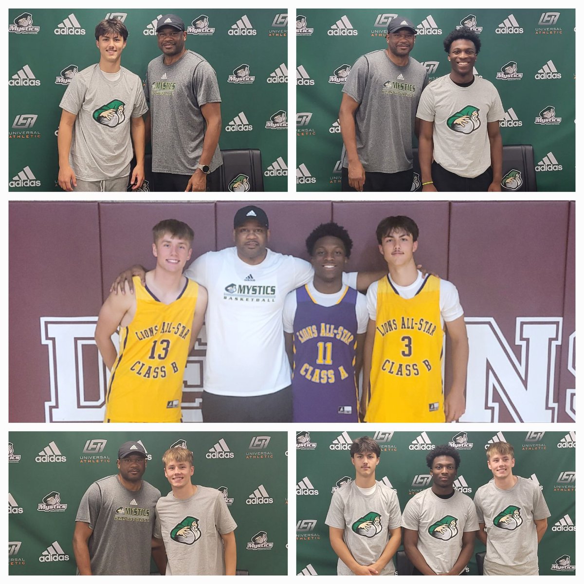 Great day to be a Mystic with LOI signing and then watching them play in the Lions All-Star game. Welcome to Mystic Nation 🪄 Raymond Brown, Connor Kerzmann and Talan Batke!!!