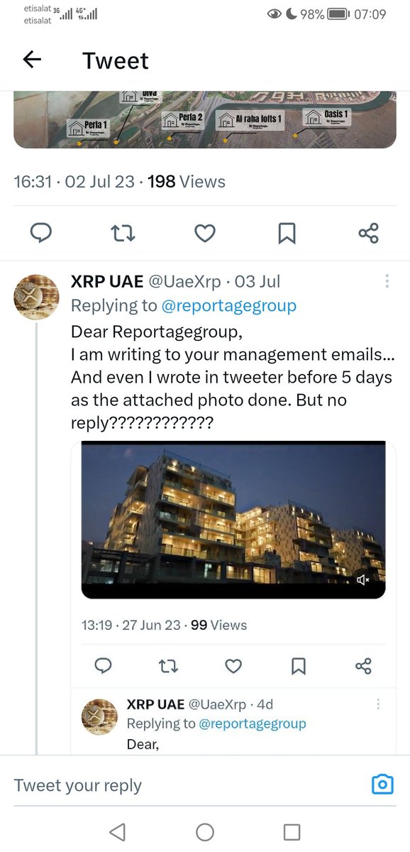UaeXrp's tweet photo. @reportagegroup @Land_Department
Dear Reportagegroup,
Kindly note I brought from you apartment. But no one is replying to my emails or even in tweeter?? https://t.co/faz5OvOboo