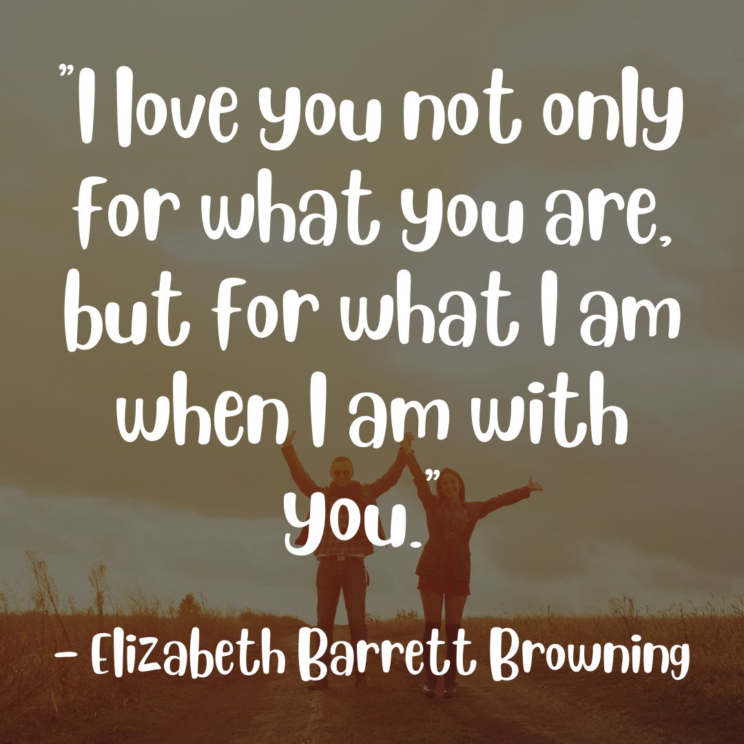 'I love you not only for what you are but for what I am when I am with you.' 

- Elizabeth Barrett Browning

#LoveIsAllYouNeed #MyHeartBeatsForYou #LoveEnduresAllThings #YouAreMySunshine #LoveConquersAll #lovequote  #GreenBayBride #GreenBayWeddingMoments #quotes