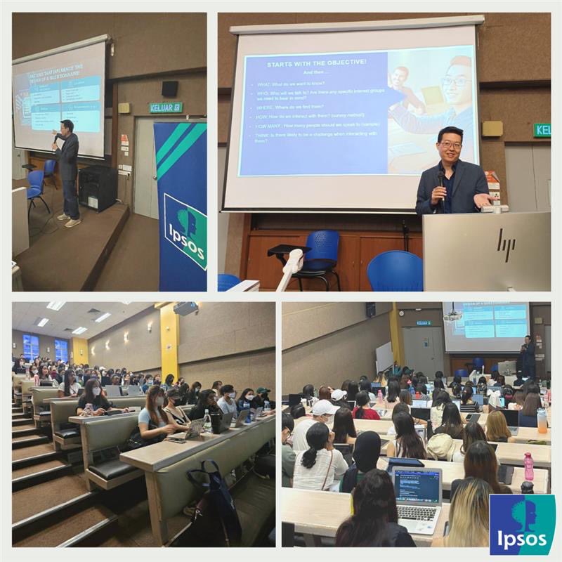 Many thanks to #SunwayUniversity for the invite to #IpsosMalaysia to host a guest lecture at the campus yesterday.
 
Pakee Charoenchanaporn, Chief Client Officer of Ipsos Malaysia shared knowledge on Research Methods to around 100 pax of Year 1 Psychology students.