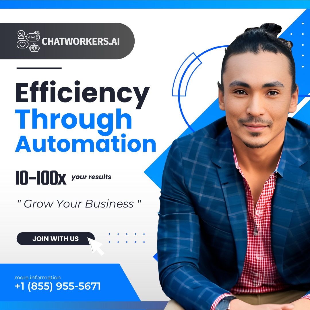chatworkersaics's tweet image. Efficiency through automation is the key to success! Join us today and experience the power of automation in maximizing efficiency for your business! #ChatworkersAI #expertAI #efficiencythroughautomation #revolutionizeyourbusiness