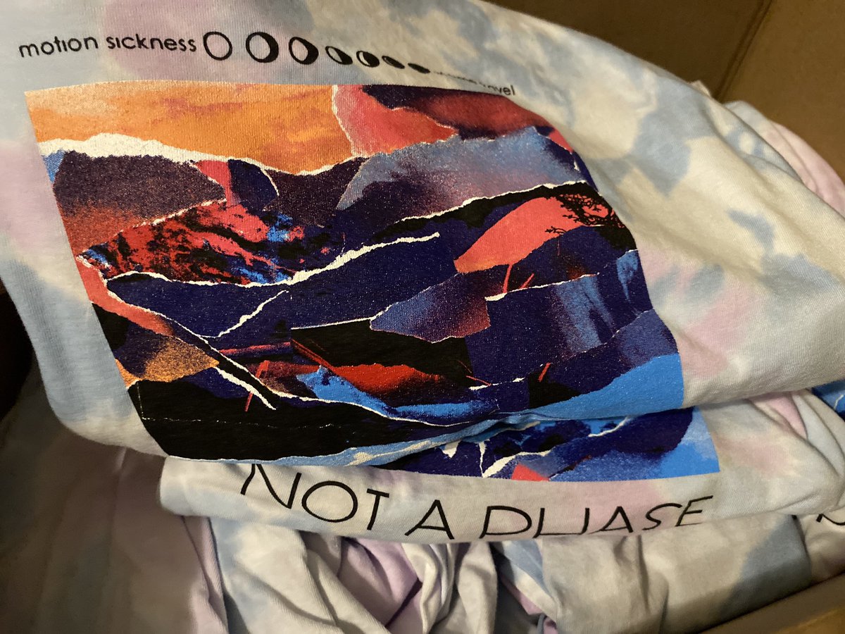 🌕🌖🌗🌘🌑 “Not A Phase” shirts are here! Huge thanks to everyone who picked up a tye dye tee late last month. Local Athens GA folks should start receiving orders tomorrow 📦 so happy with how these turned out and can’t express enough how grateful I am to those that supported it!