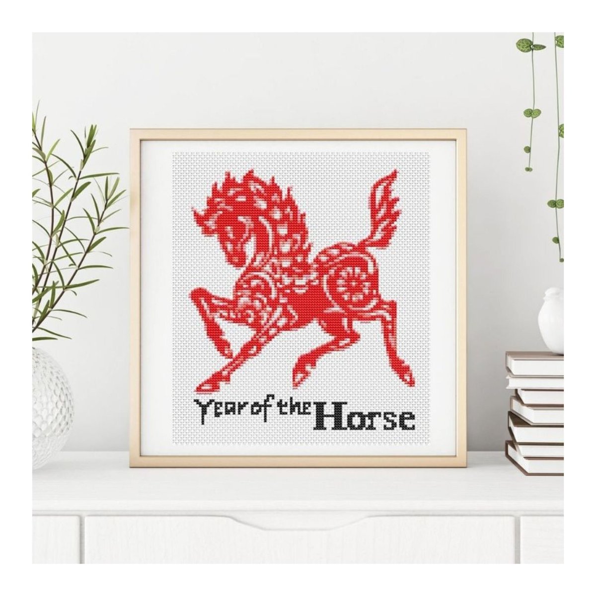 Beginner DIY CYear of the Horse Cross Stitch Pattern | Horoscope Embroidery Chart PDF | Chinese Zodiac Series etsy.me/3O6PlTk #crossstitch #crossstitchpattern #crossstitchchart #minicrossstitch #artcrossstitch #countedcrossstitch #pdfcrossstitch #crossstitchpdf