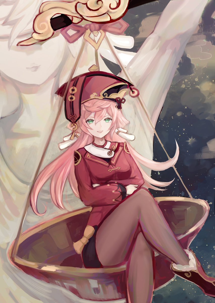煙緋(原神) 「lady justice // yanfei  」|ciarreのイラスト