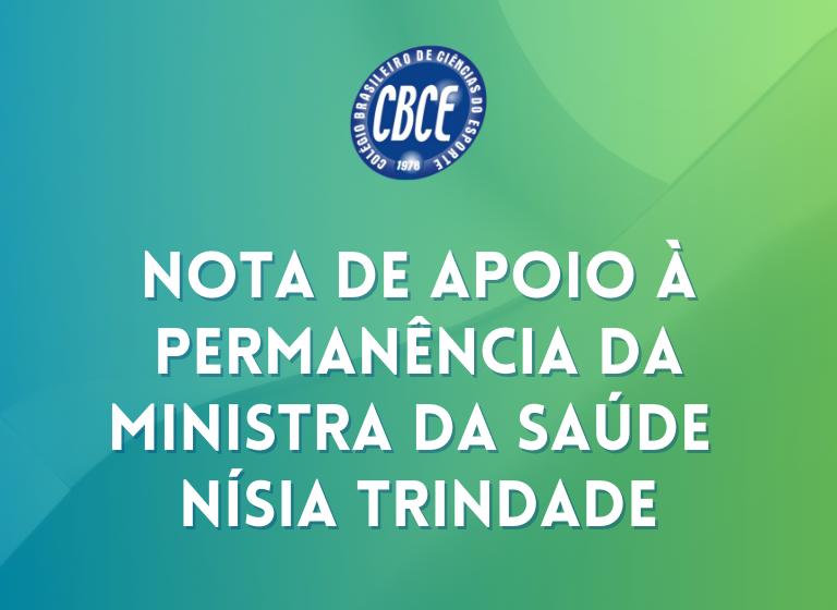 _cbce's tweet image. O  CBCE manifesta sua concordância e apoio à decisão do Governo Federal de manter no cargo de  Ministra da Saúde a Dra. Nísia Trindade. Para ler o texto completo da nota, elaborada a partir de iniciativa do GTT Atividade Física e Saúde, acesse: cbce.org.br/noticia/nota-d…