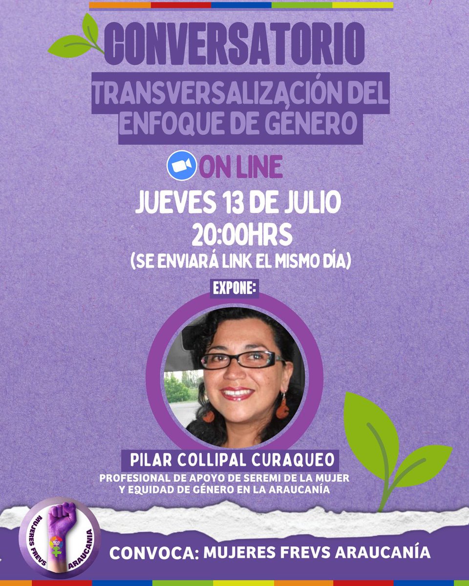 RegVerdesIX's tweet photo. Este jueves conversatorio @mujeresfrevs Araucania sobre Trasnversalizacion del Enfoque de Género #Masregionalistasverdes #EnfoqueGenero @MinMujeryEG https://t.co/HXtMdoKQJr