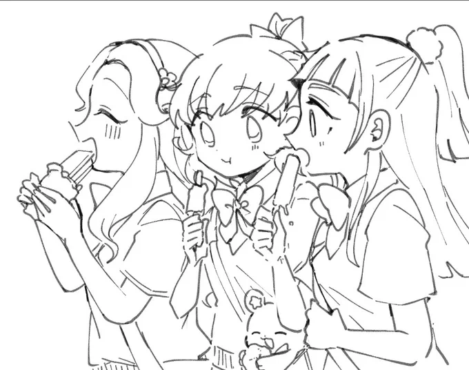 最近の線画色塗り難しい 