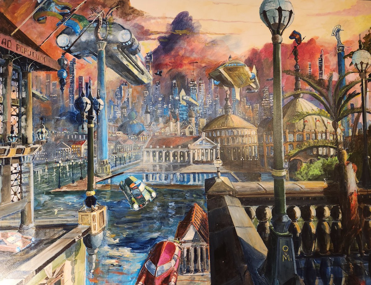 As of July 10th, 2023.  EMPIRE!  youtube.com/live/EIneVAr5_… facebook.com/michaeltrappar… #wip  #miketrappart  #aquavianempire #sciencefiction #scifi