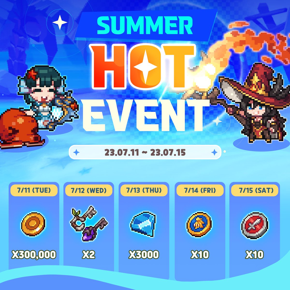 UnknownKnights_'s tweet photo. ⛱ It's not that Cruel Summer with #UnknownKnight ‼

Summer HOT EVENT is around the corner!
We prepare some icy rewards :) Come and get it😎 https://t.co/rY9ylubRsj