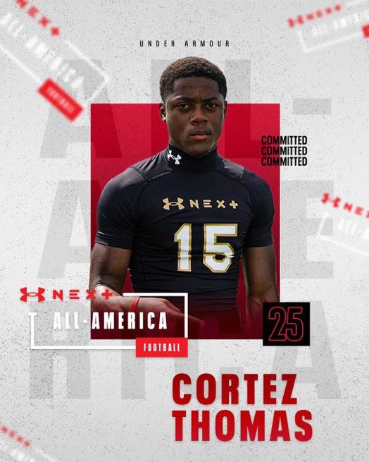 cort3zThomas's tweet photo. #AGTG i am truly blessed to be a @UANextFootball commit 🙏🏼🙏🏼. @CoachRogers88 @DemetricDWarren @PJ247Sports @adamgorney @ChadSimmons_ @a11dub https://t.co/k2erQpOeMp