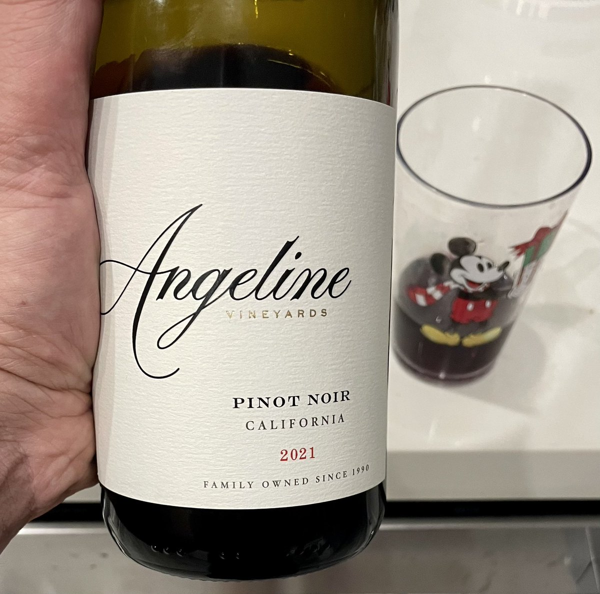 J. Tabibian, FACP, FASGE, FACG, AGAF (@tabibianmdphd) on Twitter photo Took a hiatus from #Twitter the last month or so— planning to get back in the saddle & kicking it off with this deliciously fruity Pinot Noir #wine. Bought it bc of the name (my older daughter’s name relates to it).
#MickeyMouse approves!🍷
<a href="/AngelineEST1990/">AngelineVineyards</a> Took a hiatus from #Twitter the last month or so— planning to get back in the saddle & kicking it off with this deliciously fruity Pinot Noir #wine. Bought it bc of the name (my older daughter’s name relates to it).
#MickeyMouse approves!🍷
<a href="/AngelineEST1990/">AngelineVineyards</a>