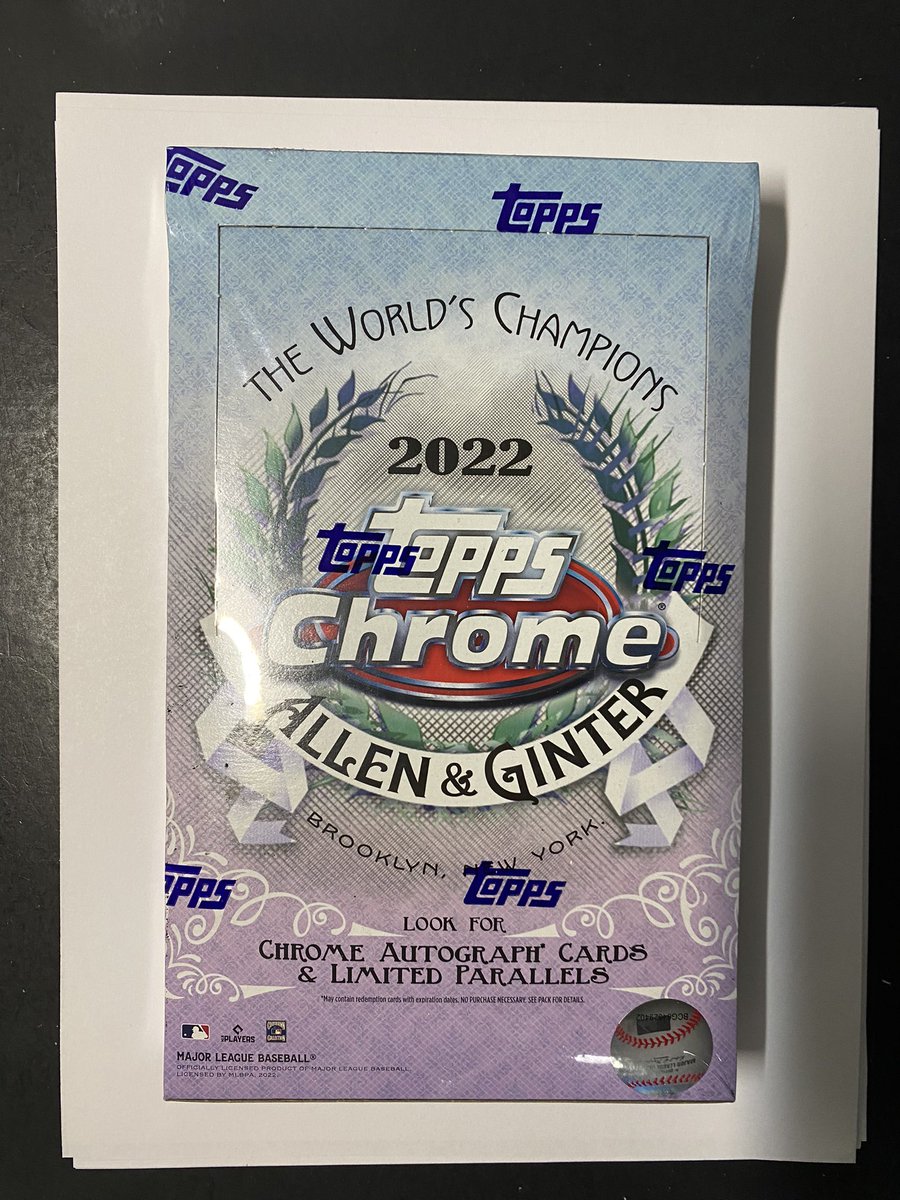 Tombote124's tweet photo. 4 new random team breaks open. 
- 2019 mega + 2023 blasters/mega 
$11 per
- 2021 Bowman heritage $5 per
- 2022 A&amp;g chrome $5 per
- 2022 SC Chrome $8 per 
Stacking shipping. Flat rate. Dm or reply to have shipped. (Us $5 Canada $10)
@CardboardEchoes https://t.co/QBMTGc77Df