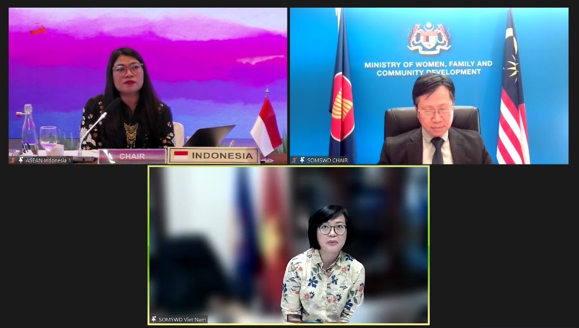 ASEAN's tweet photo. ASEAN Intergovernmental Commission on Human Rights #AICHR and ASEAN SOM on Social Welfare and Development discussed further cooperation to advance the rights of vulnerable groups, including persons with disabilities, children, and older persons.

https://t.co/nU9m19yjpP https://t.co/JAX8ZmBEKK